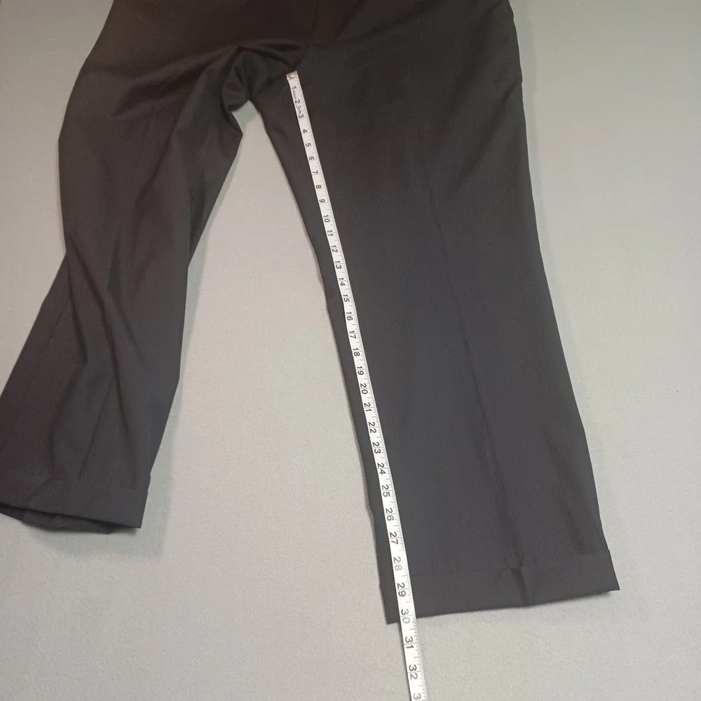 Wilke-Rodriguez Mens 40x30 Wool Suit Pants Charcoal Gray Dress‎ Trousers Cuffed
